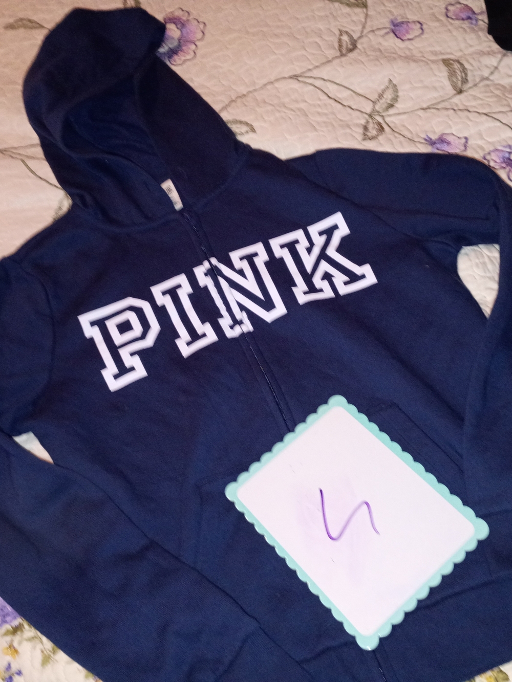 PINK Victoria's Secret Zip Up Hoodie Logo S